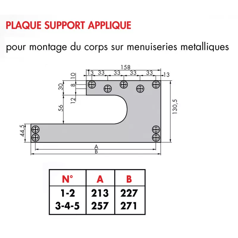 Support métallique pour Groom GR010