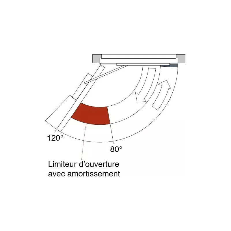 Opening limiter for Groom GR450 / 500