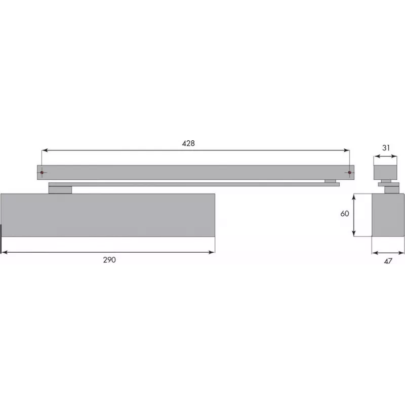 Ferme-porte Groom GR500