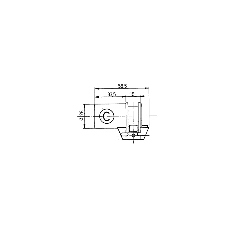 Fichet 666 half cylinder for mortise lock