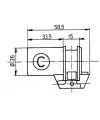 Fichet 666 half cylinder for mortise lock