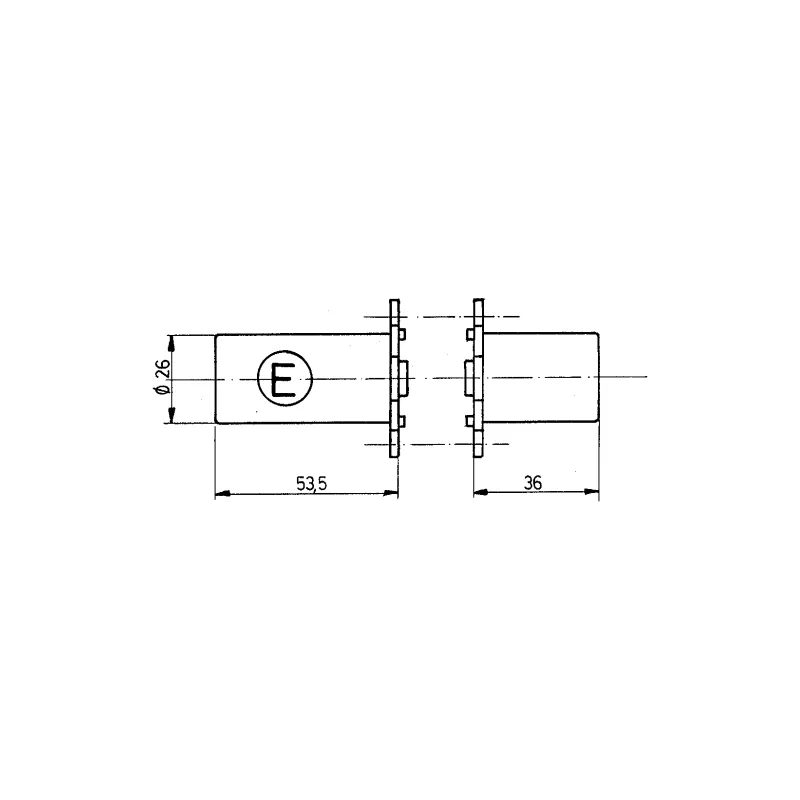 Paire de cylindres Fichet 666 pour serrure en applique