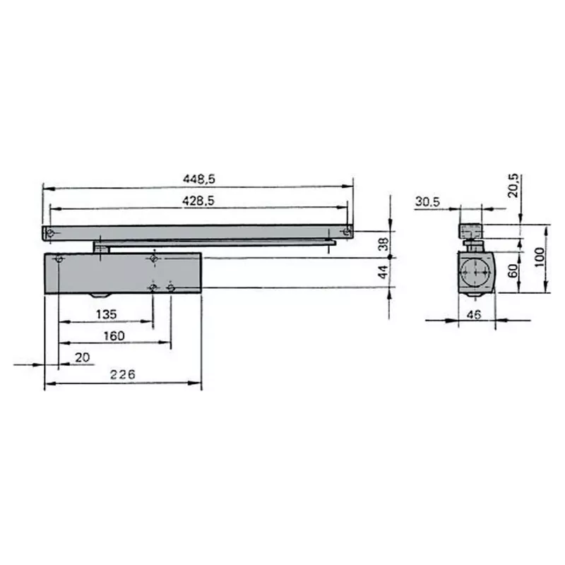 Ferme porte GEZE TS 3000 V