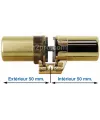 Cylindre Fichet Monobloc 787 Z pour porte blindée Forges P101 et P102