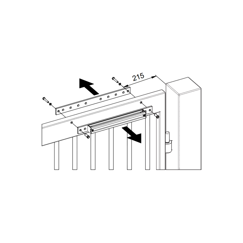 DCAC630 retrofit kit for DC620G / DC650G / DC680G gate closer