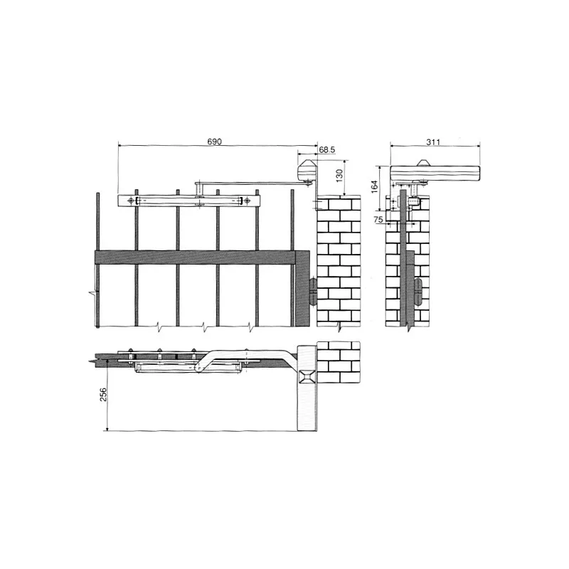 Ferme-portillon Stremler 680G