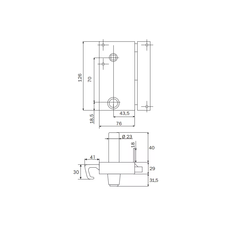 ISEO Zenith 572 vertical bolt lock