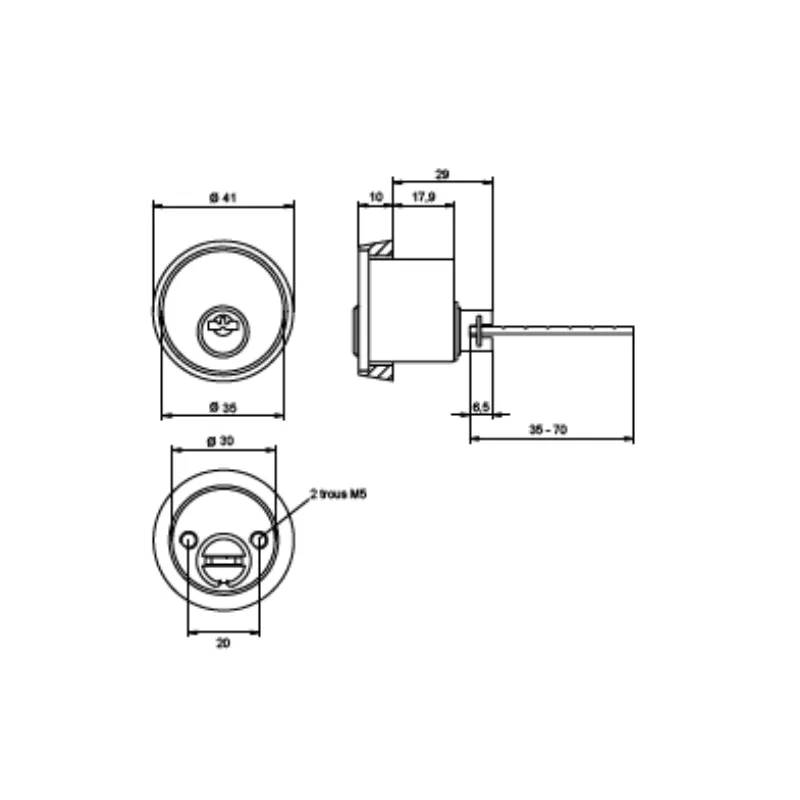 Anker magnet 3800 cylinder with strip