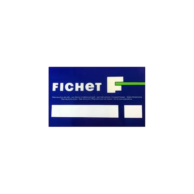 Ownership card for FICHET Sans souci