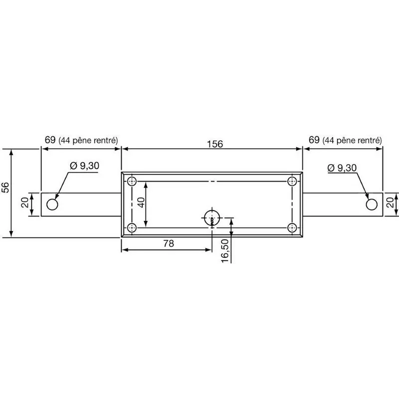 Vachette curtain lock with round cylinder