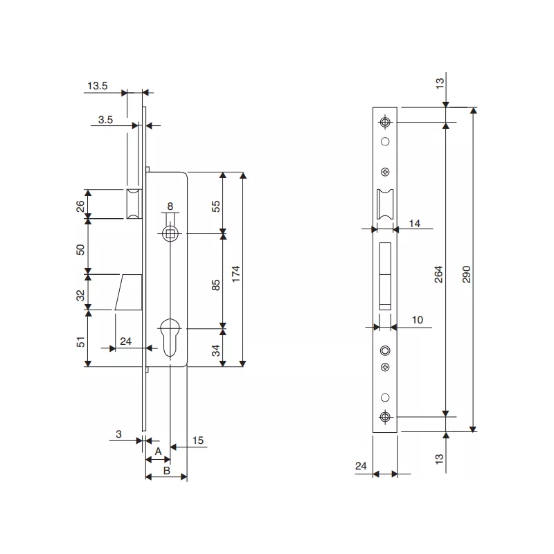 ISEO Electa 1 point lock