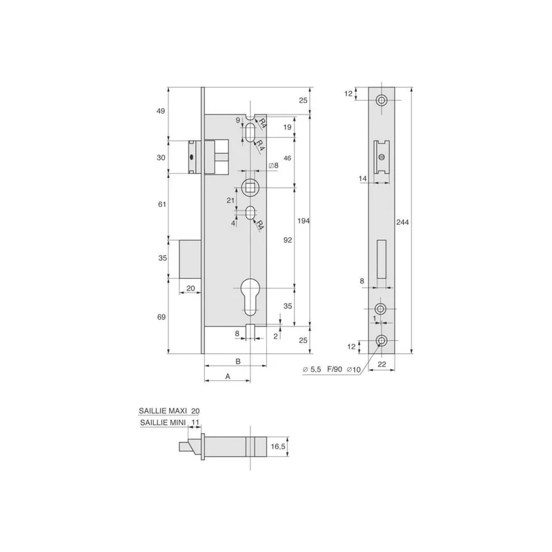 Stremler 2560 1 point lock