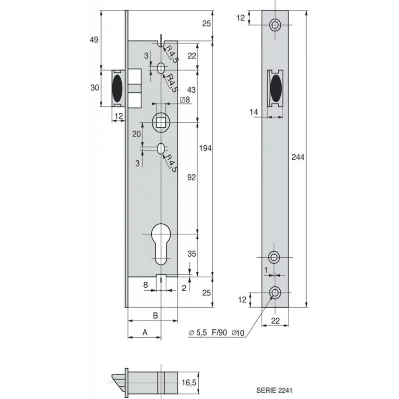 Stremler 2241 1 point lock