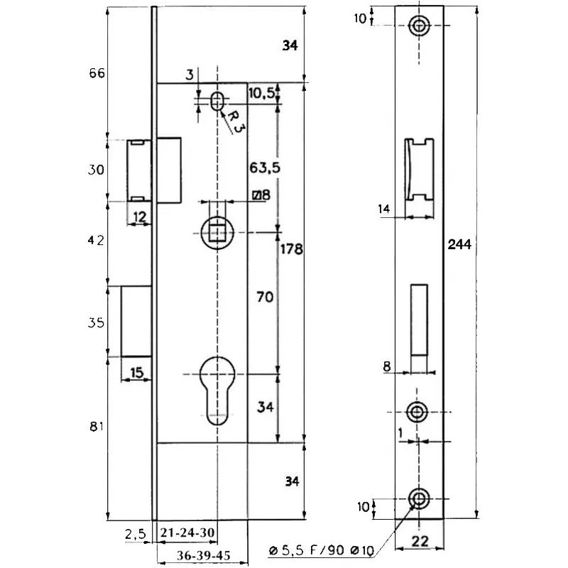 Stremler 2460 1 Point Lock