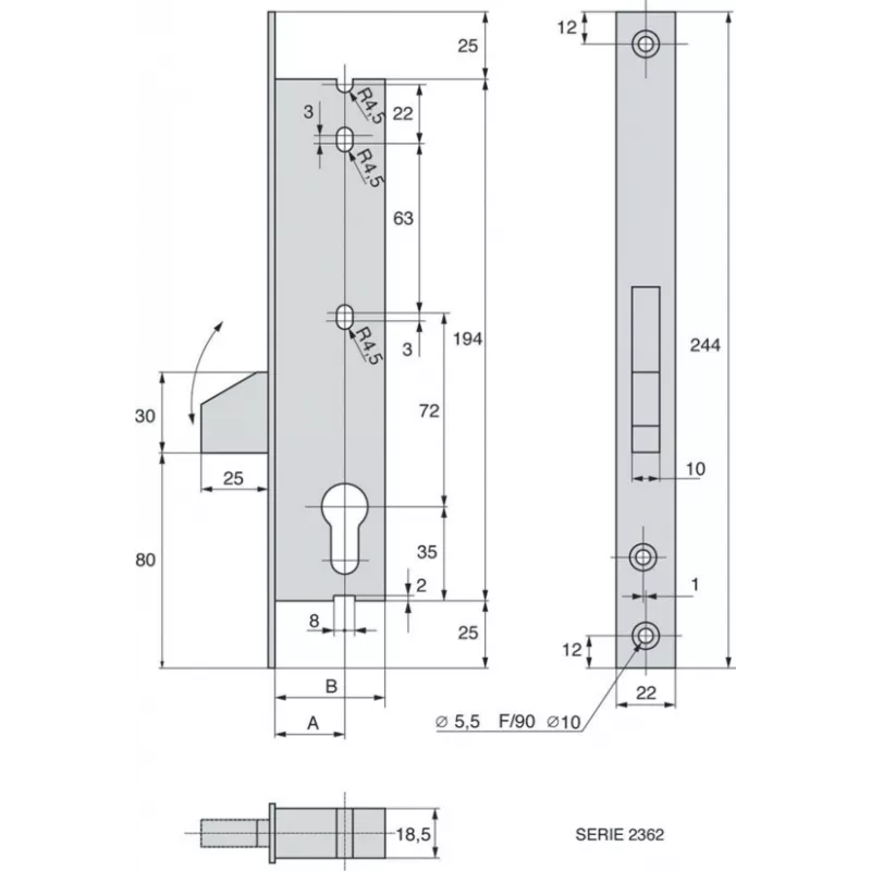 Stremler 2362 single pointlock