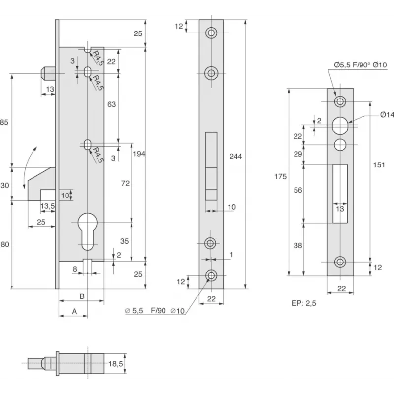 Stremler 2562 single point lock