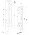 Serrure pour portail battant LOCINOX Fortylock