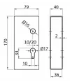 Boîtier de serrure IBFM 447/S