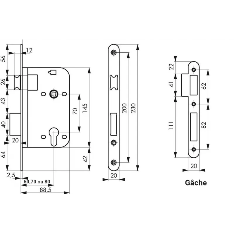 Serrure "Grand Axe" Thirard