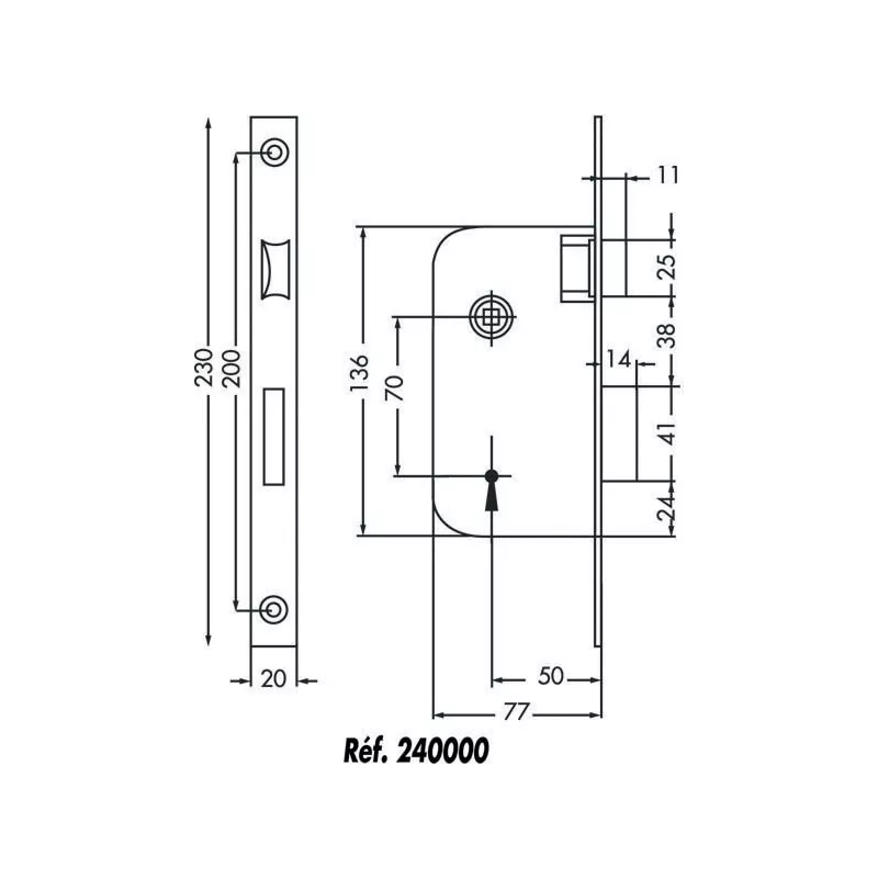 JPM Multibat tumbler lock
