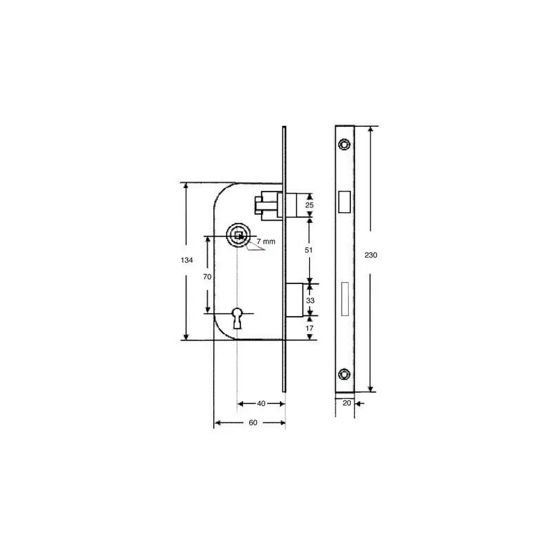 JPM Multibat tumbler lock
