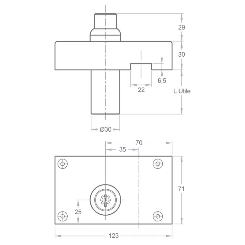 Verrou de Blocage de tringle Pollux