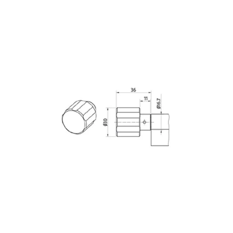 Heracles HXR knob cylinder