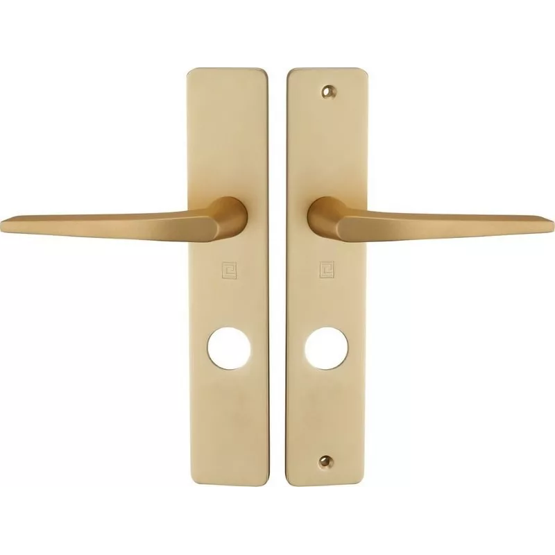 Heracles Hionna Home handle set on aluminium plates
