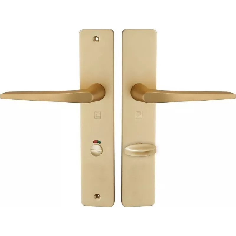 Heracles Hionna Home handle set on aluminium plates