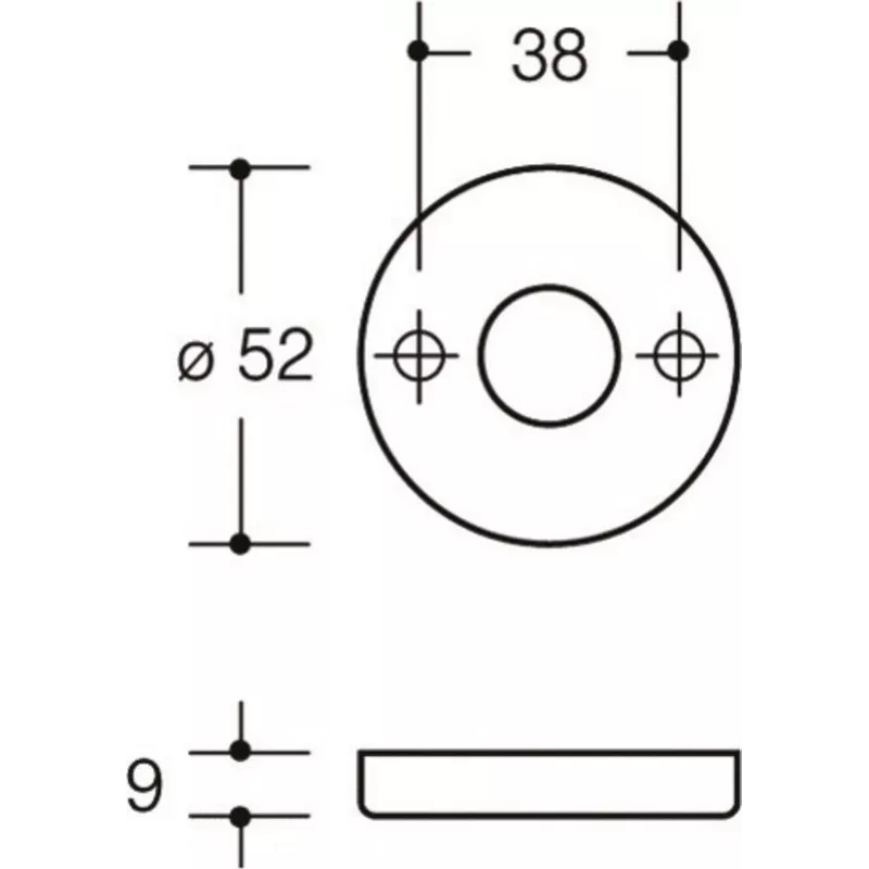 Set of rosettes for lever handles HEWI 111FR