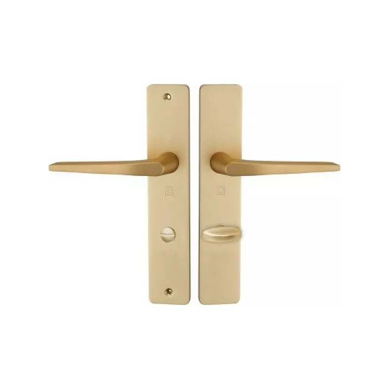 Heracles Hionna Home handle set on aluminium plates