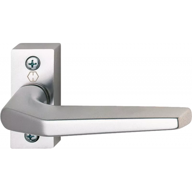 Hoppe Frankfurt Set of crutches on rosettes for metal woodwork