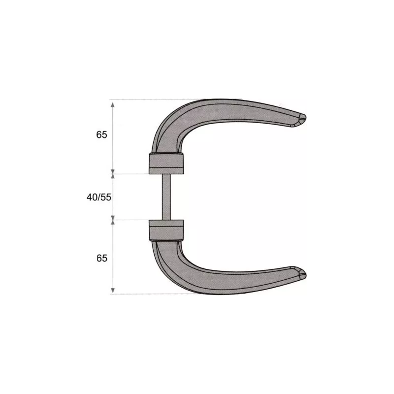 Fapim "Horus" Single or double crutch for metal joinery