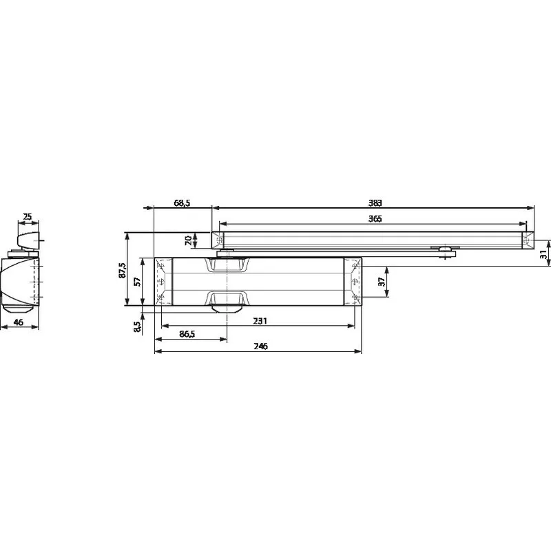 Ferme Porte Dorma TS90