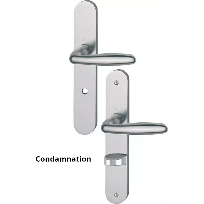 HOPPE Verona on plate Double crutches door handle