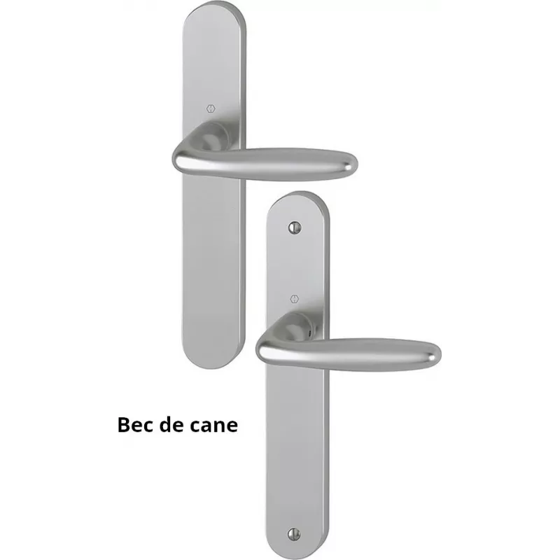 HOPPE Verona on plate Double crutches door handle