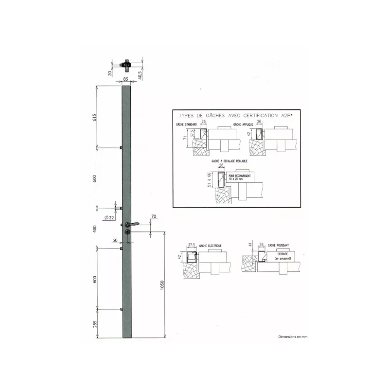 Picard Presence 2 narrow lock with VTX cylinder