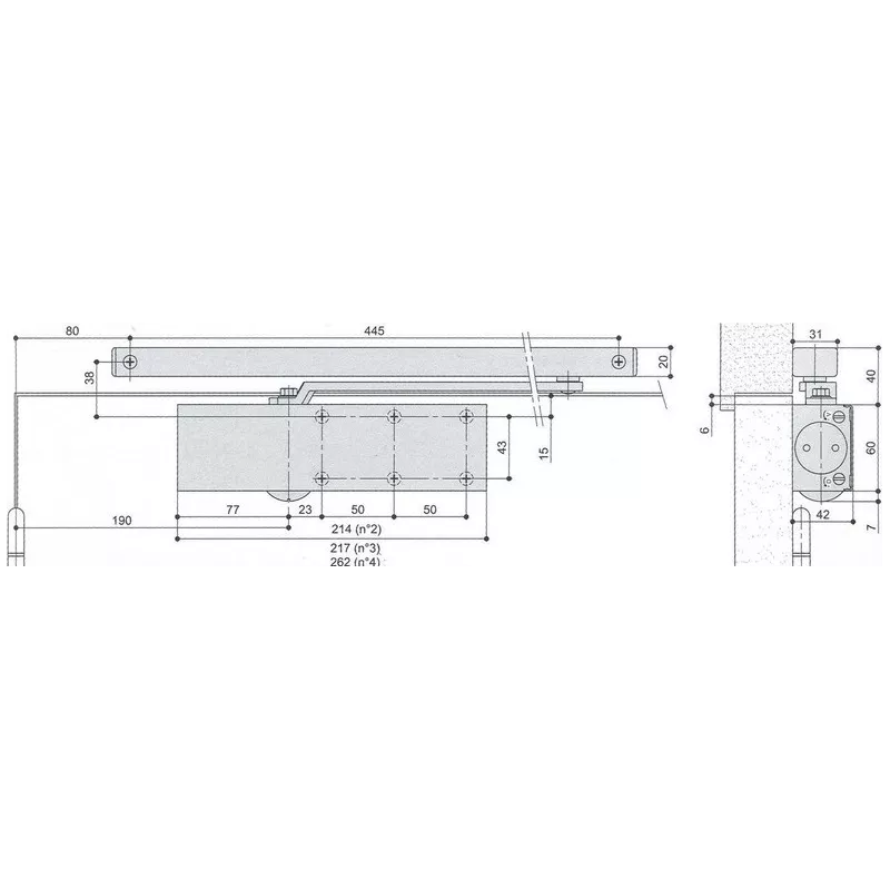 Levasseur HL105 door closer