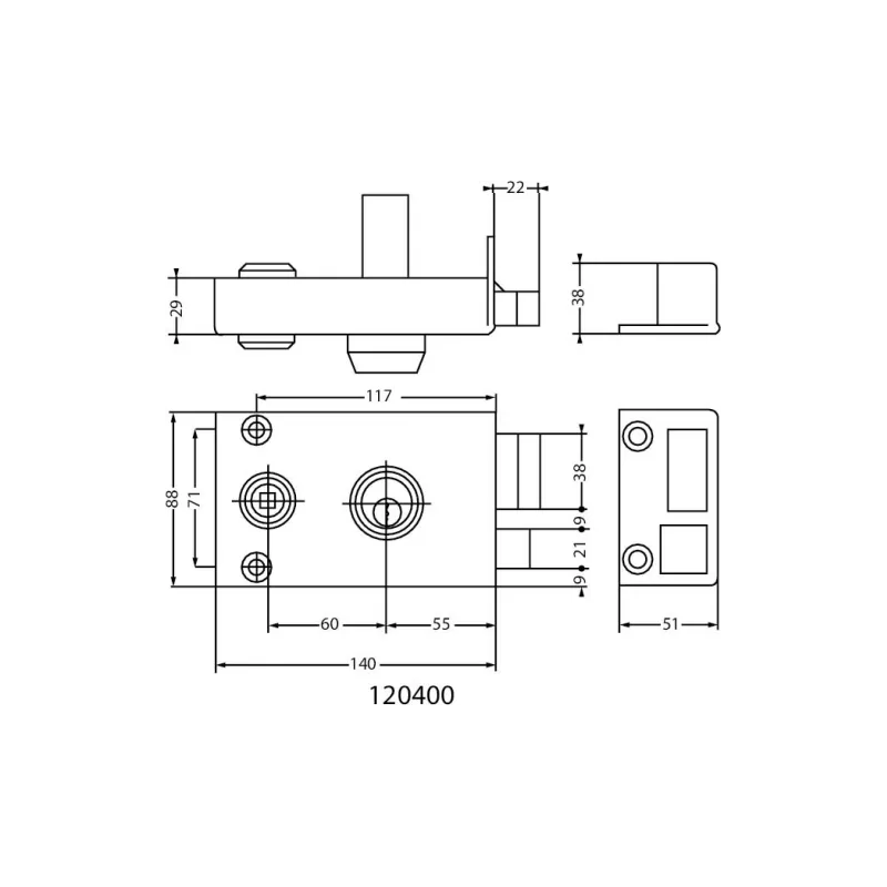 JPM Vega horizontal follower lock