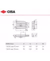 Serrure horizontale à tirage Cisa