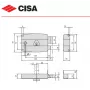 CISA horizontal handle lock