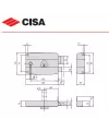 Cisa horizontal handle lock