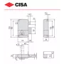 CISA vertical pull lock