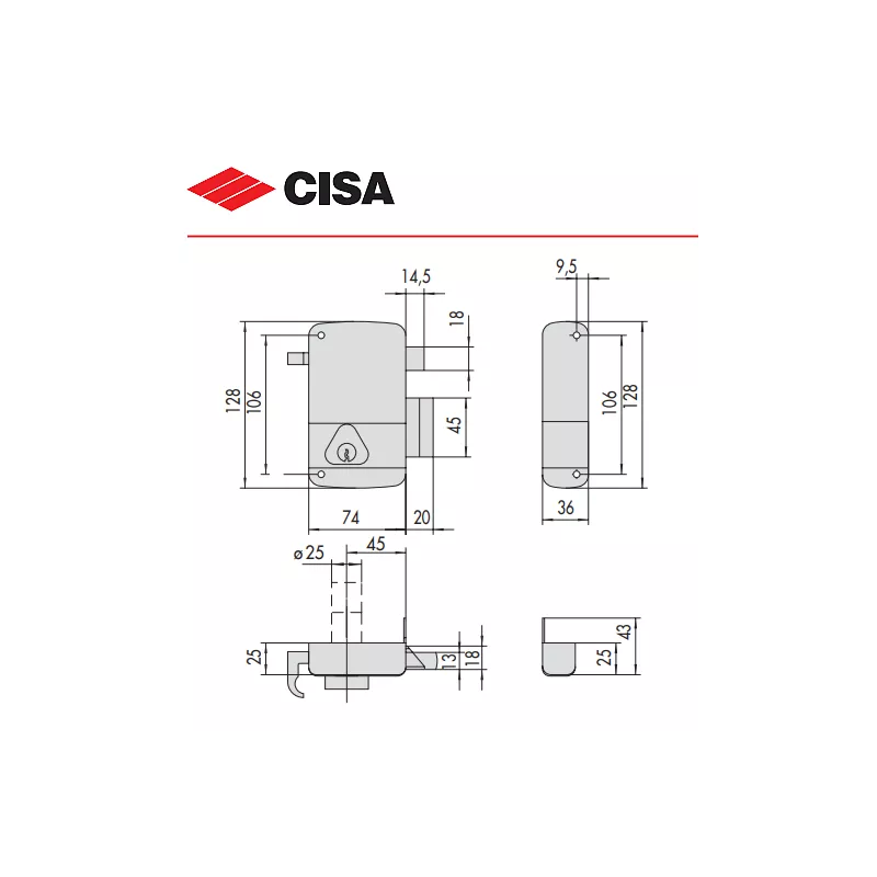 Cisa vertical pull lock