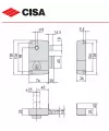 Cisa vertical handle lock