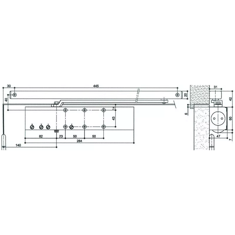 Levasseur HL305 door closer