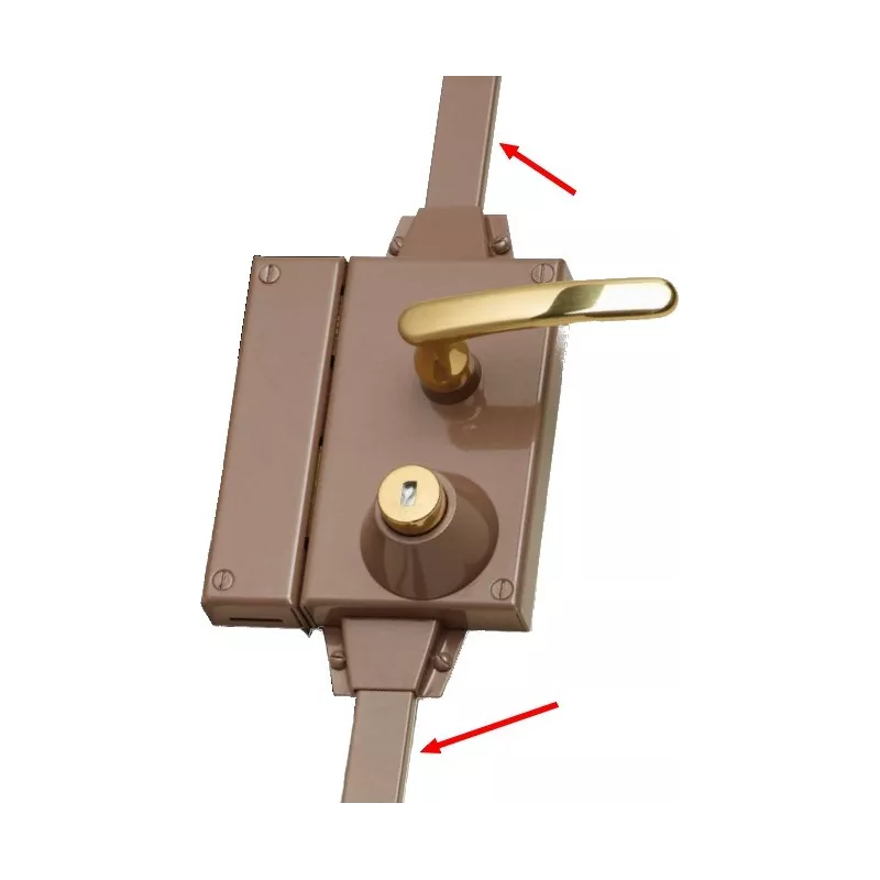 Set of rods for lock Fichet Multipoint