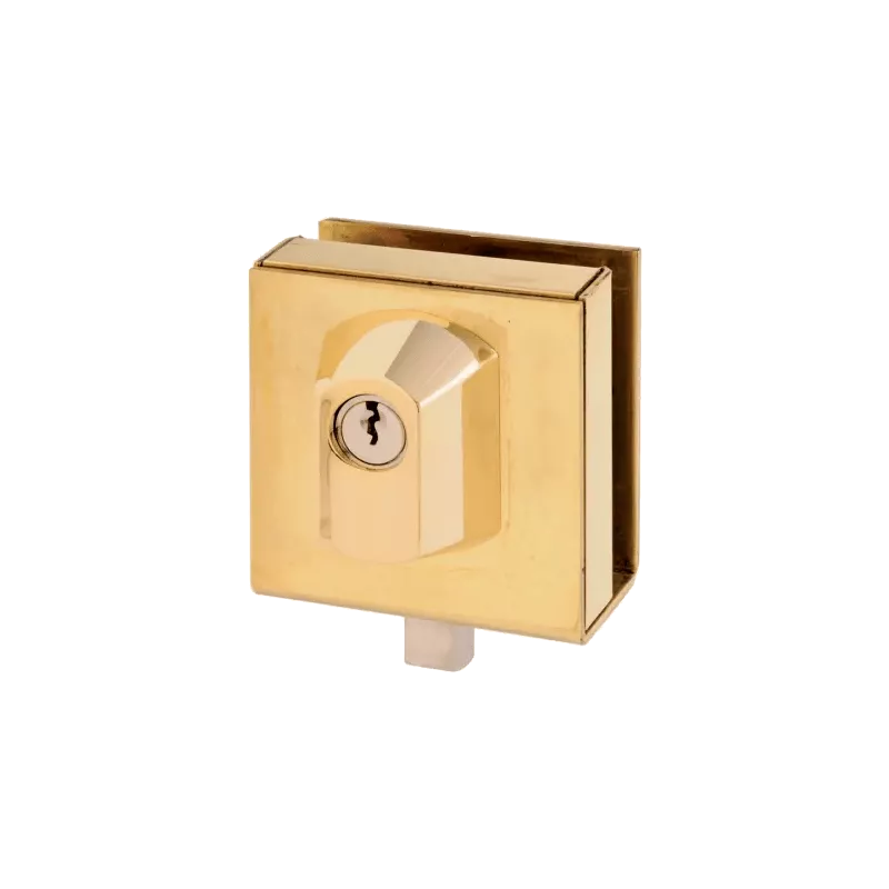 Verrou cavalier pour porte en verre