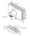 Serrure de vitrine Stremler 1450