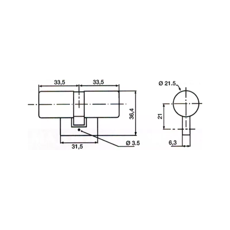 Cylindre Bricard Bloctout double entrée